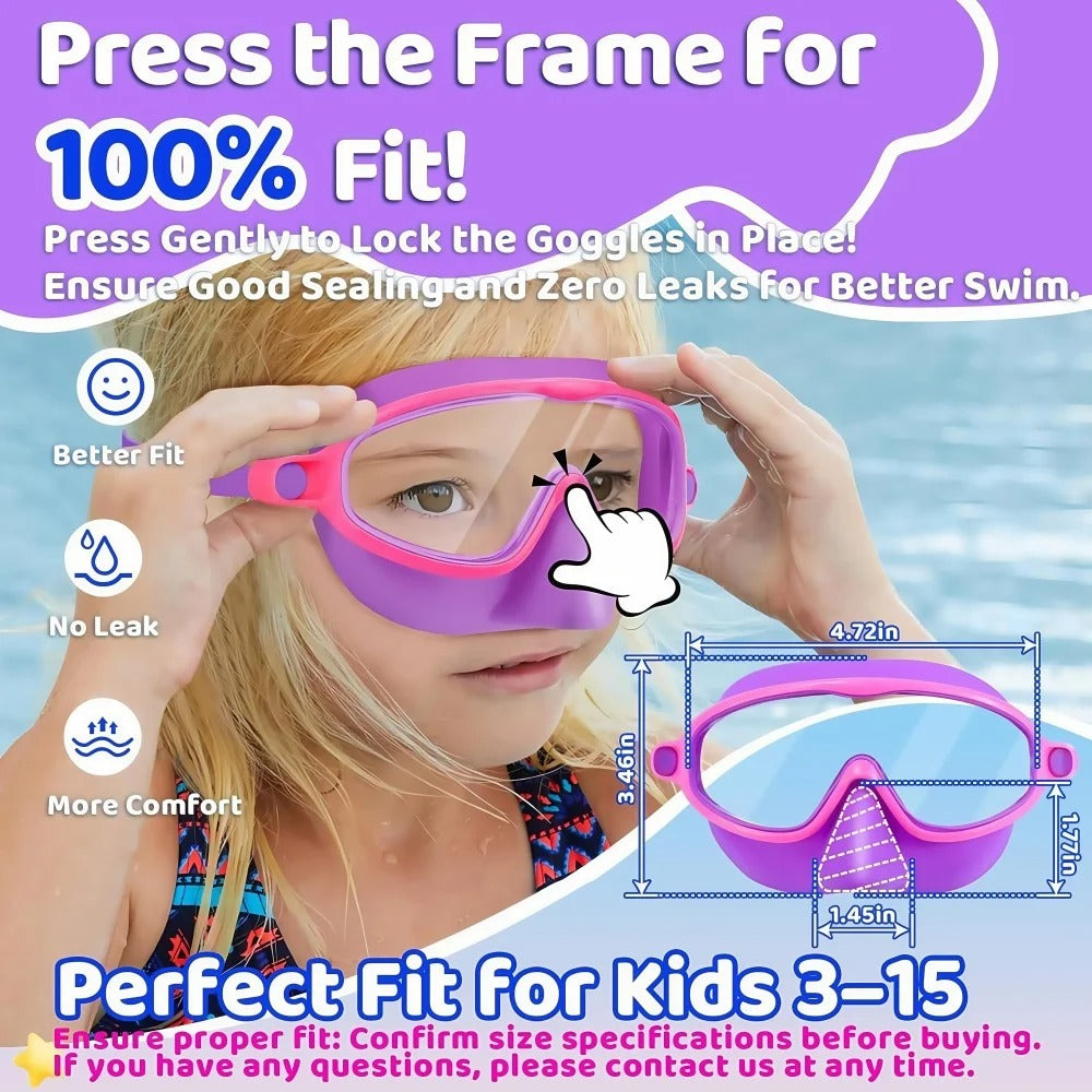SunnySnap™ Snap-On Swim Goggles for Kids