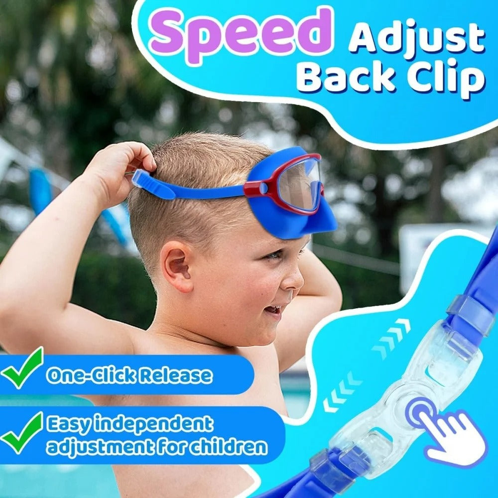 SunnySnap™ Snap-On Swim Goggles for Kids