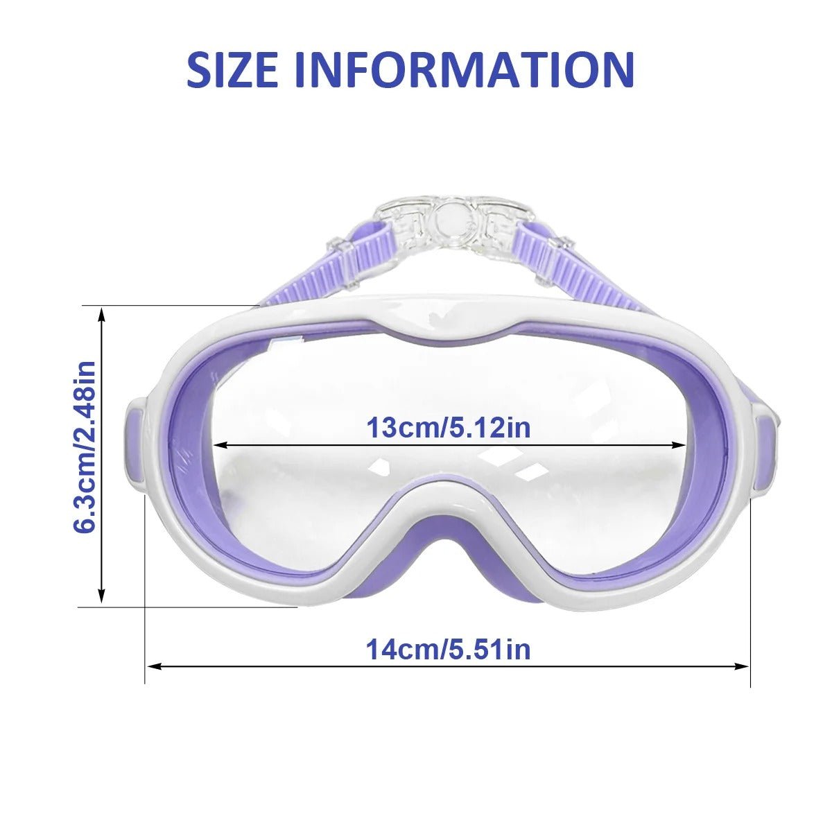 SunnySnap™ Snap-On Swim Goggles for Kids (2-Pack)